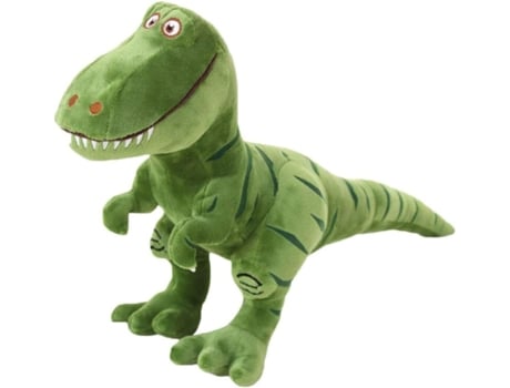 Peluche de dinosaurio Tyrannosaurus Rex, verde, 30 cm de altura, 45 cm de longitud, aproximadamente 200 g