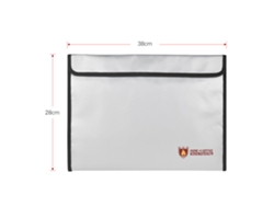Funda para documentos, ignífuga e impermeable, de gran capacidad, para dinero, pasaporte y objetos de valor. (Sin marca)