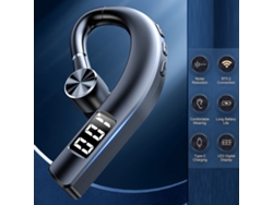 Fone De Ouvido Bluetooth 5.2 Business Headphones Com Microfone Ear-hook In-ear Para Trabalho Dirigir Correr Bateria Display Digital