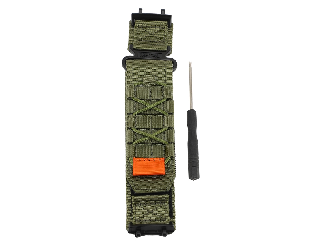 Correa De Nailon Ajustable Con Cierre De Velcro Para El Reloj Inteligente T Rex 3 (verde Oliva)