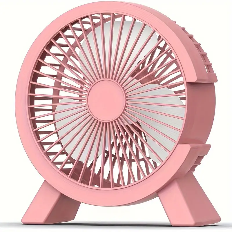 Ventilador de escritorio compacto, ultrasilencioso y alimentado por USB Rosa Chrui