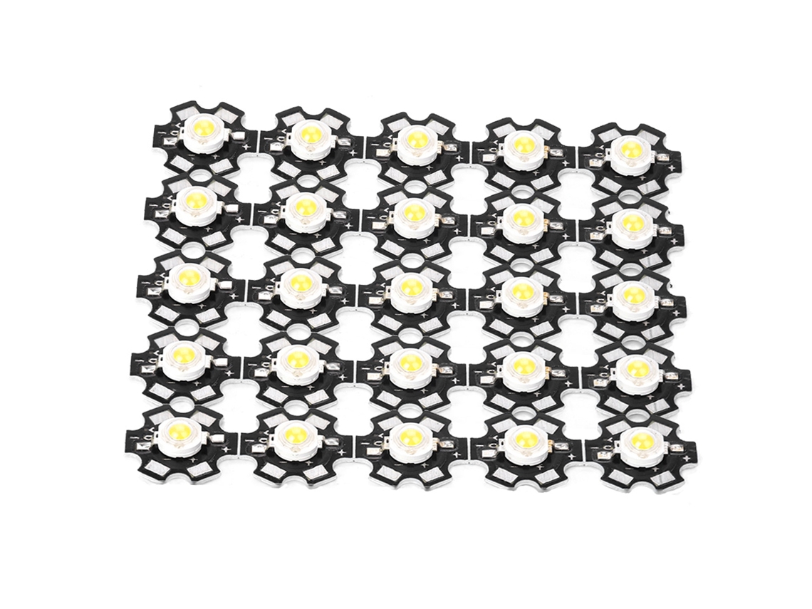 25 Bombillas Led Con Chip Integrado, Fuente De Luz Blanca De Alto Brillo, 30000-35000k