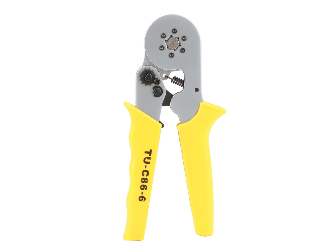 Herramienta De Crimpado De Terminales Con Alicates Hexagonales De Trinquete Y Pelacables (tu-c86-6)