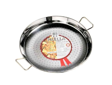 Garcima paellera inox 18-8 38 cm- 8 raciones 2 asas 70038