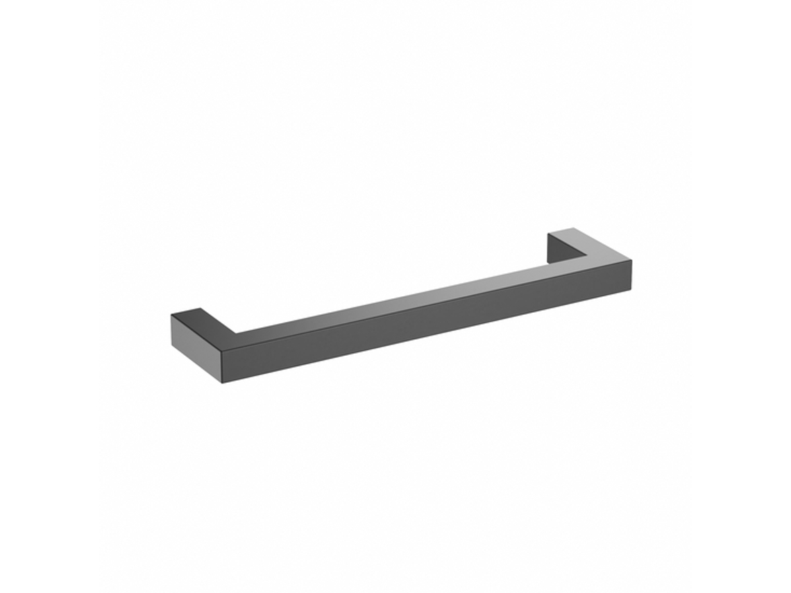 Tirador Para Mueble De Acero Inoxidable Distancia Entre Ejes De 128 Mm Barniz Negro Mate Lote De 6