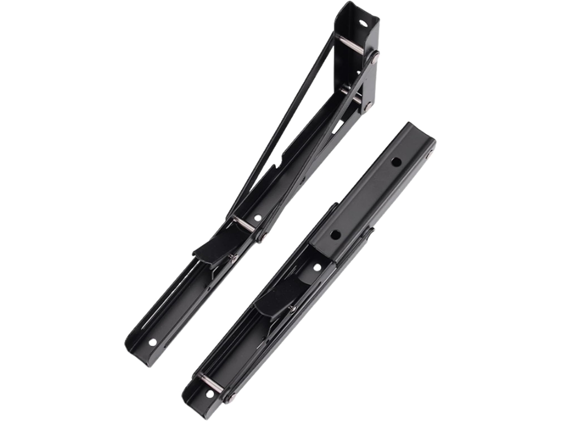 Soportes Plegables De Alta Resistencia Para Estantes, 2 Extensiones De Encimera De 20 Cm Con Soporte Triangula