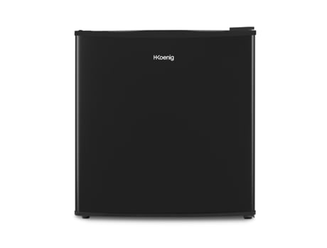 Mini Nevera Negra H.Koenig FGX470 (45L Compacta- Silenciosa- Puerta Reversible- Termostato ajustable- 39 Db)