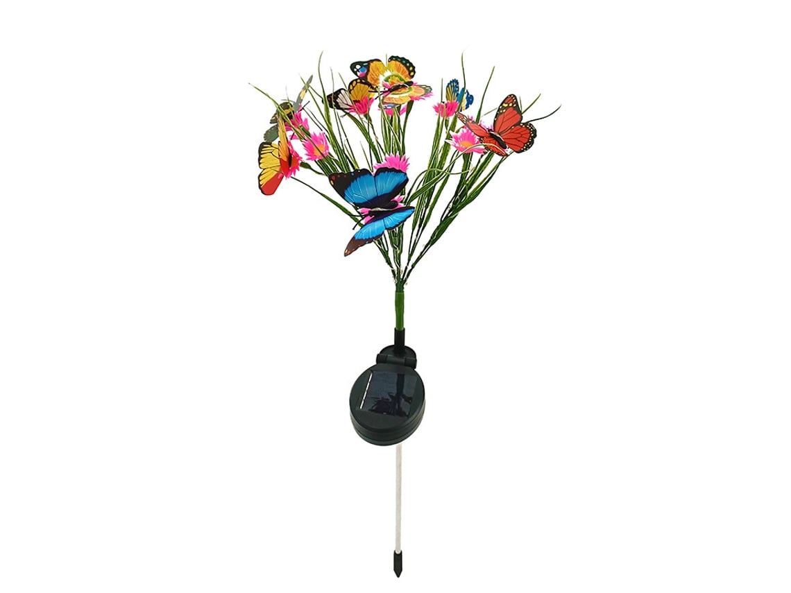 2 Luminárias De Flores Solares À Prova D‘água, Luminárias De Flores Led Simuladas, Para Decoração De Jardim Ao Ar Livre