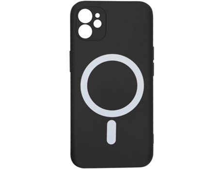 Carcasa MagSafe para iPhone 12 y 12 Pro Soft Touch Mate Bordes Altos Negro AVIZAR