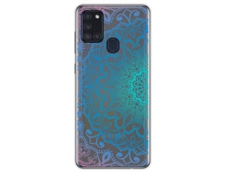 Carcasa Samsung Galaxy A21s TUMUNDOSMARTPHONE Dibujos Transparente Multicolor