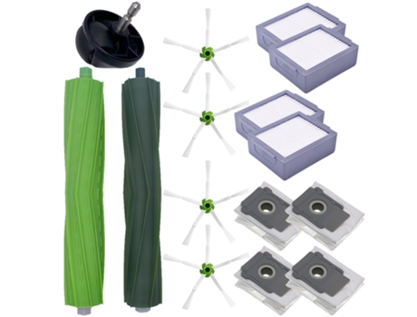 Rodillo de 5 brazos para cepillo lateral, bolsas de polvo, rueda guía de repuesto para Irobot Roomba I7 E5 E6 I Series, repuestos de aspiradora Robot