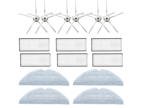 Paños de fregona con filtro Hepa de Cepillo Lateral para Xiaomi T7 T7Plus S7, accesorios para aspiradoras Roborock