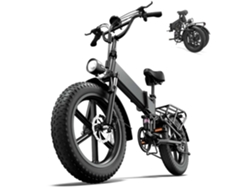 Bicicleta eléctrica URLIFE T5 de 20" con neumáticos anchos, motor de 750 W, batería de 48 V y 13 Ah, 7 velocidades.