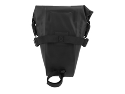 Bolsa Para Sillín De Bicicleta Con Tira Reflectante, 2,5 L, Resistente Al Agua, Compatible Con Luz Trasera, Negra.