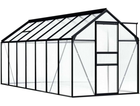 Invernadero VIDAXL de Aluminio Gris Antracita 8,17 m²
