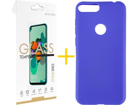 Carcasa + Protector Alcatel 1S 2019 SKYHE Lisa Azul 79550