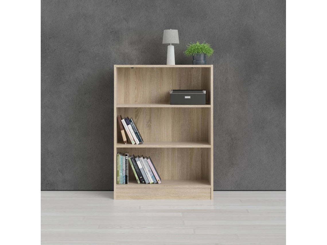 Librería de 2 estantes Basic Roble (altura 107,2 cm)