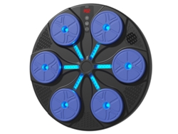 Máquina De Boxeo Chrui Máquina De Entrenamiento Inteligente Con Guante, Música Y Led (azul)
