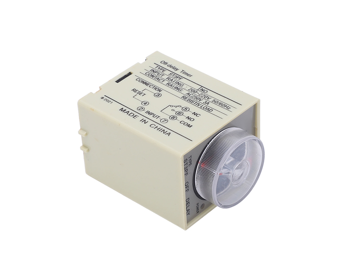 2026dz-relé De Retardo Apagado Control Knob Temporizador Precisión Alta Ac200-220v St3pf