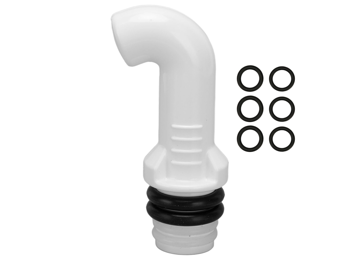 Accesorio portátil blanco para botella de bidé, compatible con cualquier botella.