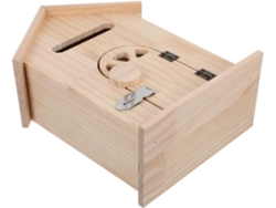 Buzón De Madera De Estilo Vintage Montado En La Pared, Asegurado Con Cerradura De Llave Y