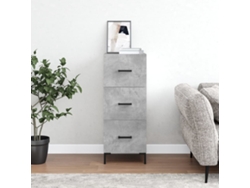 Lovely Home Aparador 34,5X34X90 Cm Madera Procesada Gris Cemento
