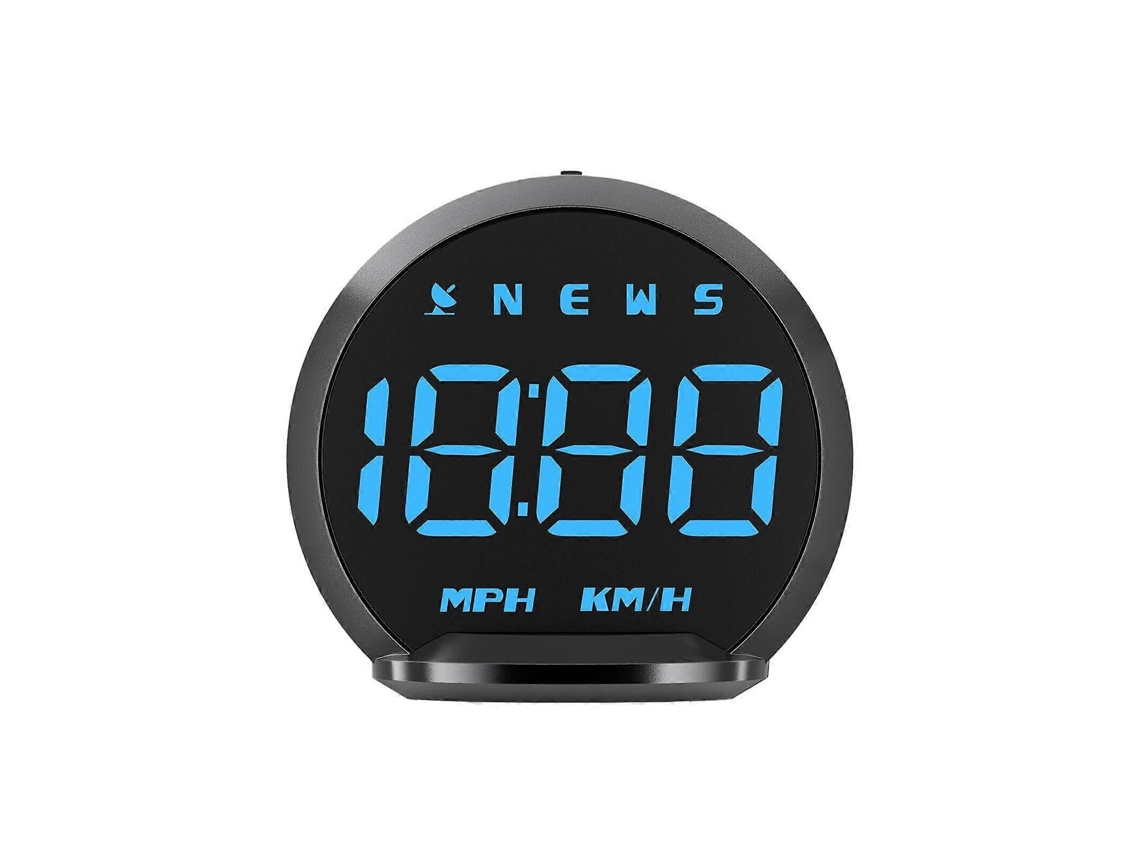 Velocímetro GPS digital universal HUD con mph/km/h, alarma de velocidad y brújula