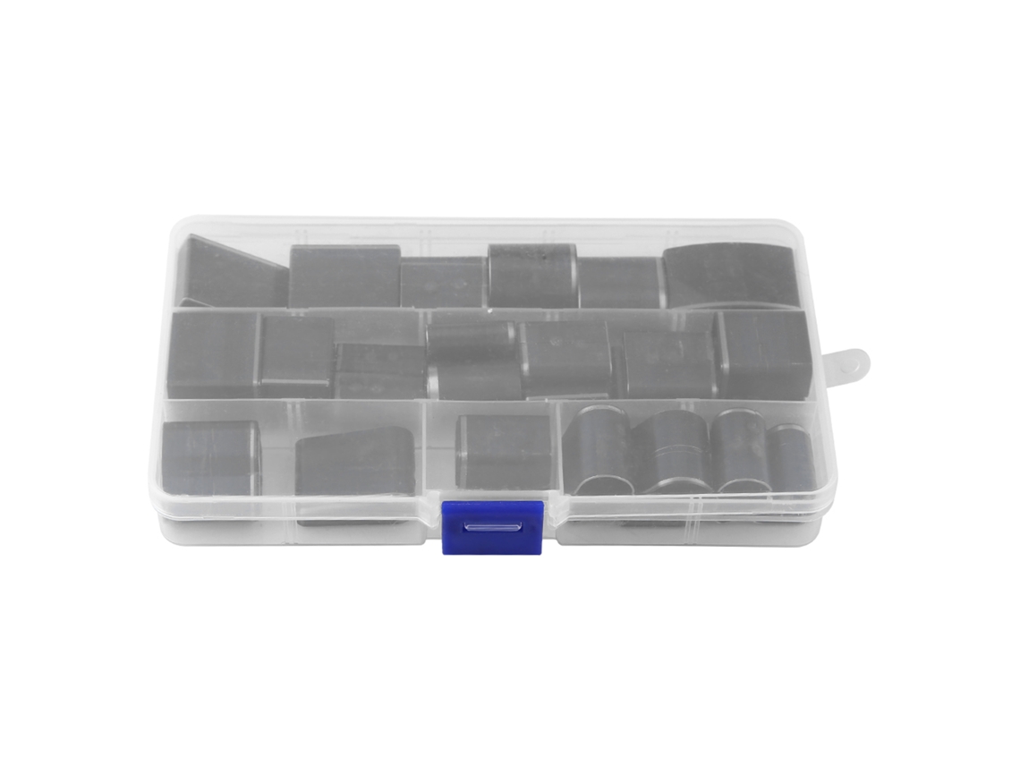 Kit de herramientas de 39 piezas para cortar y taladrar cuero y metal.