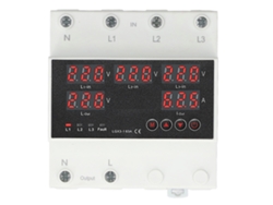 Conmutador De Transferencia Automática 63a 3p4w Led Protector De Voltaje Ajustable Para Generador Inversor Hogar Ac220v