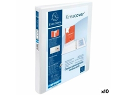 Carpeta de anillas Exacompta Kreacover blanca A4 (10 unidades)