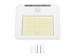 Lámpara de pared para patio 2 en 1 (modelo 2026) con 16 LED, iluminación solar exterior con sensor de movimiento e infrarrojos.