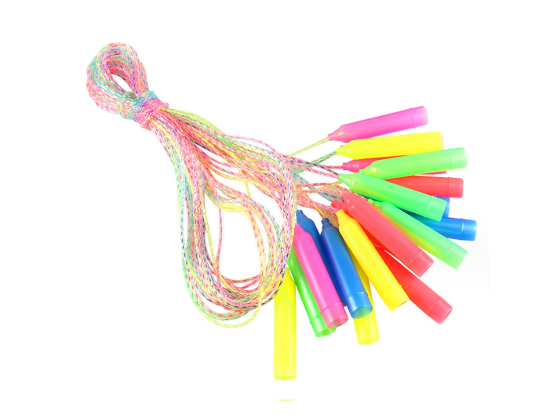 Cuerda Para Saltar Ajustable, Ligera Y Sin Nudos Para Niños, Colorida, Para Estudiantes Y Para Hacer Ejercicio.