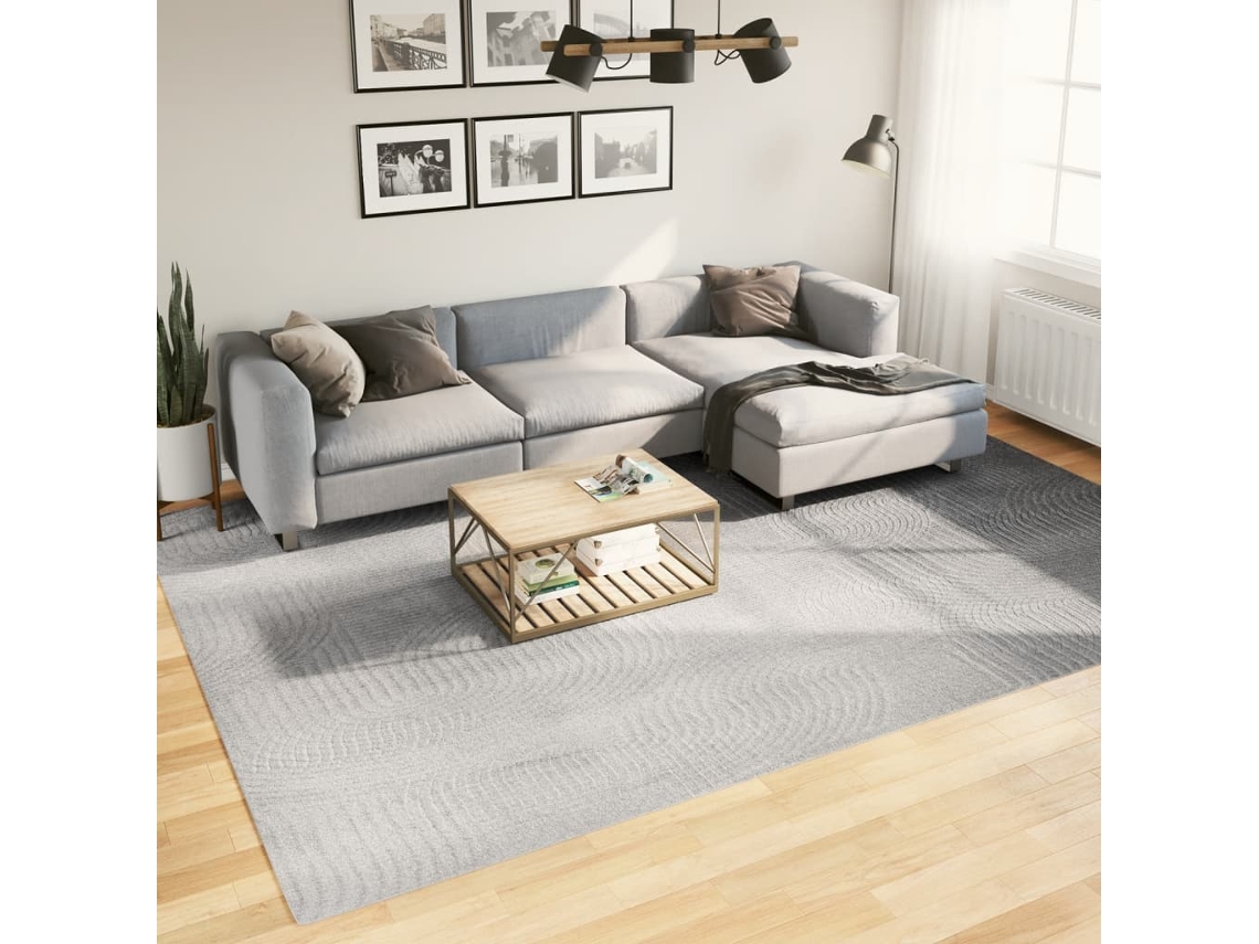 Alfombra De Pelo Corto Look Escandinavo Iza Gris 240x340 Cm