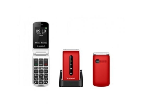 Teléfono Móvil Sunstech Celt18Rd/ Rojo DEPAU
