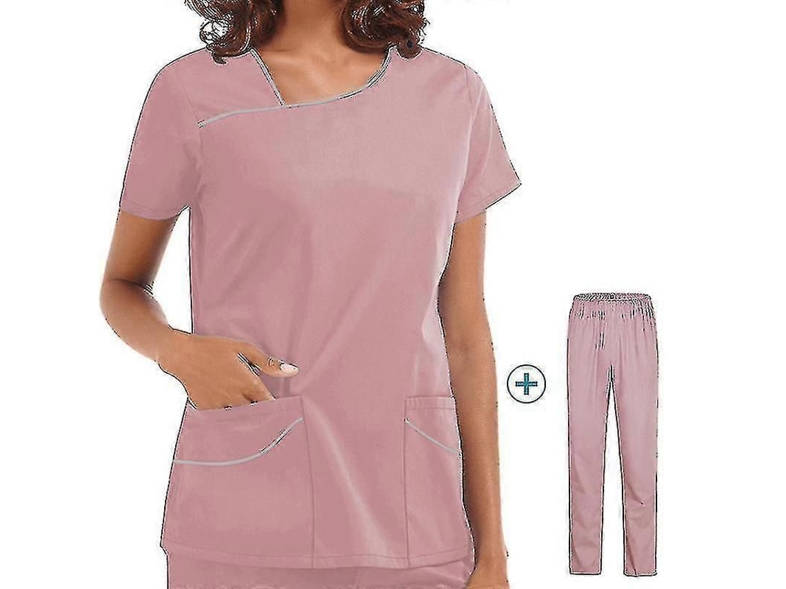 Fasst-uniforme De Trabajo Para Mujeres Hospitalario Blusa Manga Corta Pantalones Doctora Enfermera