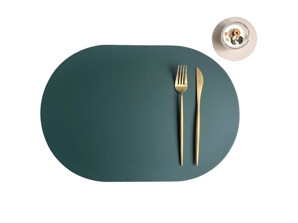 Set de 3 Sousplats de Cuero, Impermeables y Antiescaldaduras NEVEANCE