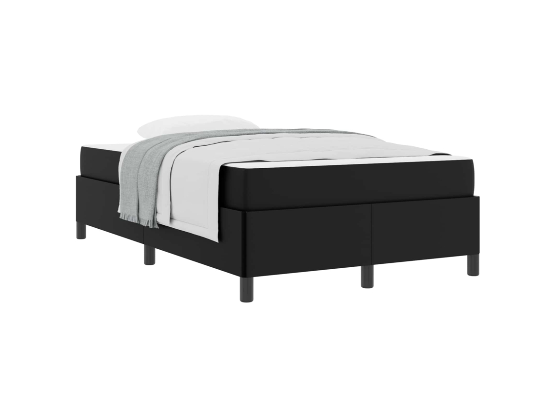 Maison Exclusive - Estructura De Cama Con Colchón Negro 120 X 200 Cm Tela