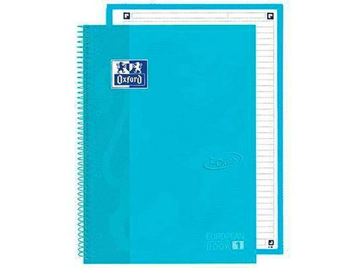 Cuaderno escolar Oxford European Book azul pastel A4 80 hojas 5 piezas