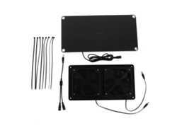 Kit De Ventilador Solar De 12 V 10 W, Silicio Monocristalino, Doble Ventilador De 3 W Para Coche O Invernadero.