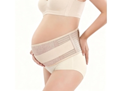 Faja De Soporte Para Embarazadas Color Piel Con Malla Transpirable, Apoyo Abdominal Ajustable Y Comodidad