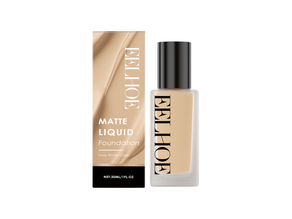 Base de maquillaje mate perfecta en blanco marfil