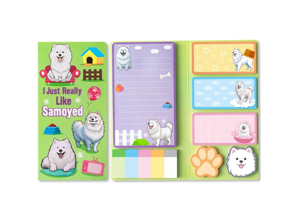 Juego de notas adhesivas Eifson Notepad con 550 hojas (Samoyedo)