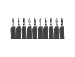 Yncm2026-10pcs Conectores Banana De Latón 4mm Sin Soldadura Accesorios De Prueba Eléctrica J.10030negro