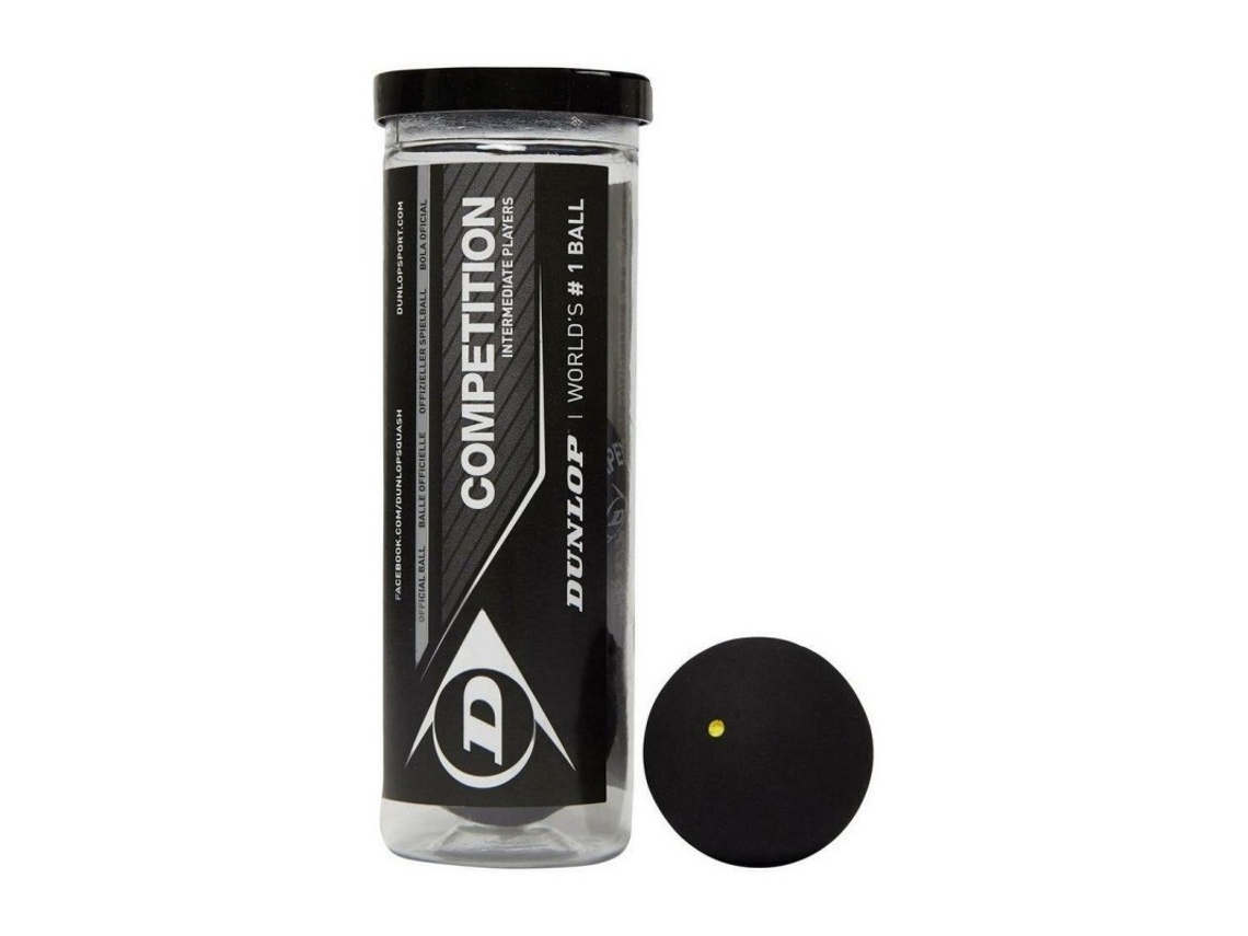 Juego de 3 pelotas de squash DUNLOP Competition