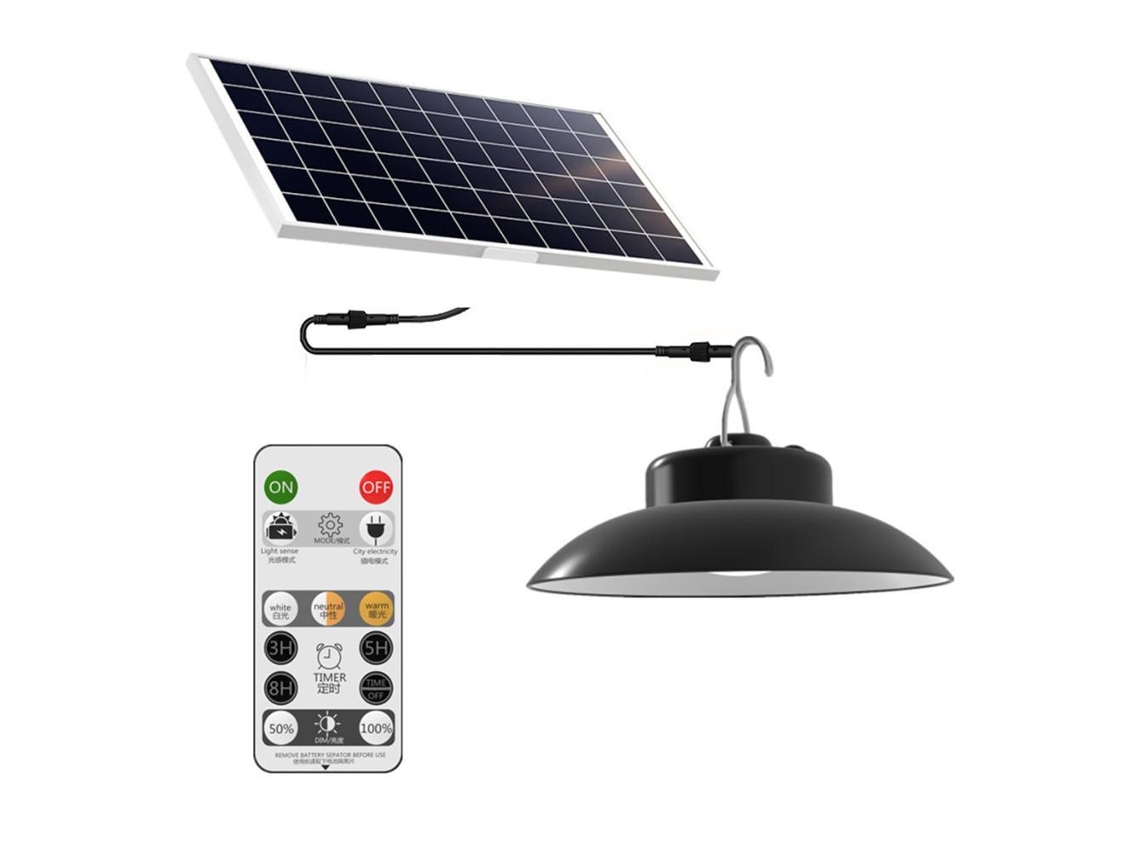 Lámparas Solares Led Para Exteriores, Colgantes, 5000k, 4000k, 3000k, Regulables, Con Control Remoto