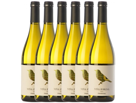 Vino VIÑA ZORZAL Viña Zorzal Chardonnay Navarra (0.75 L - 6 unidades)