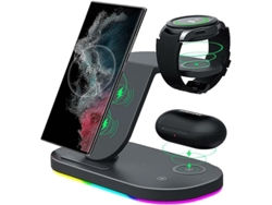 Materiales avanzados de iones metálicos, cargador inalámbrico portátil compacto para múltiples dispositivos, compatibilidad superior con teléfonos Samsung