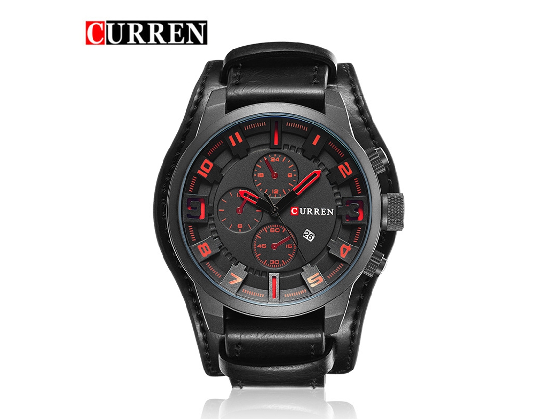 Elegante Y Exclusivo Reloj De Cuarzo Para Hombre, Con Calendario Y Esfera Grande.