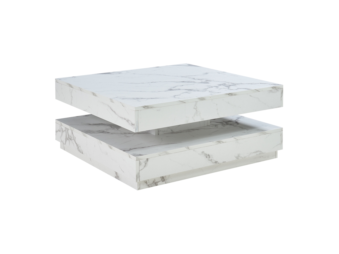 Mesa de centro Boneksbelt de dos piezas en tonos arenisca y travertino [EN.CASA]