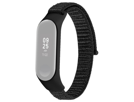 Correa de nailon cierre de bucle para Xiaomi Mi Band 4/Band 3 - negro
